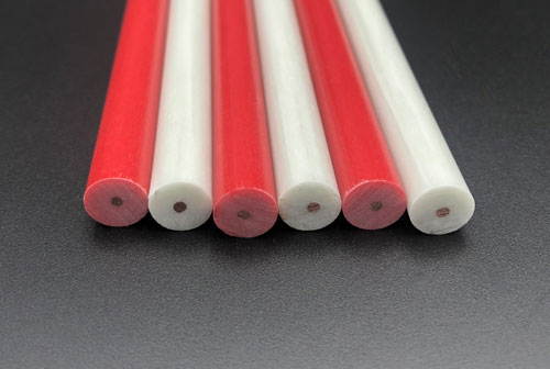 Copper core fiberglass rods lightning rods