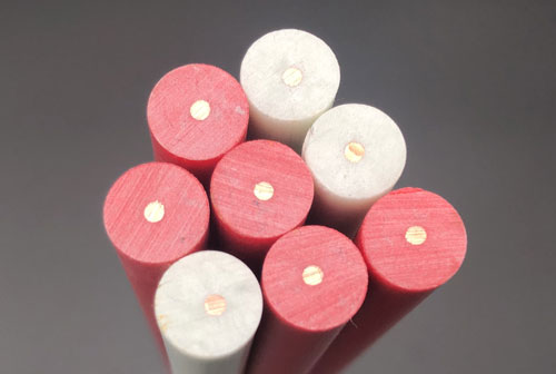 Copper core fiberglass rods