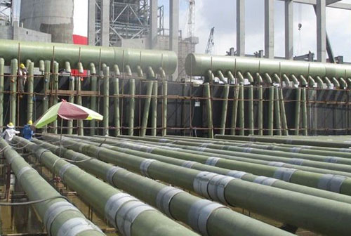 FRP pipe chemical processing