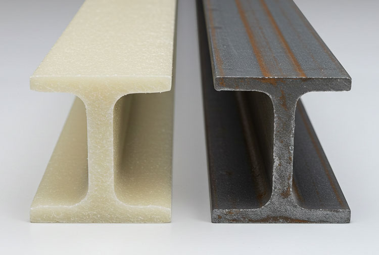 Fiberglass beams vs steel beams